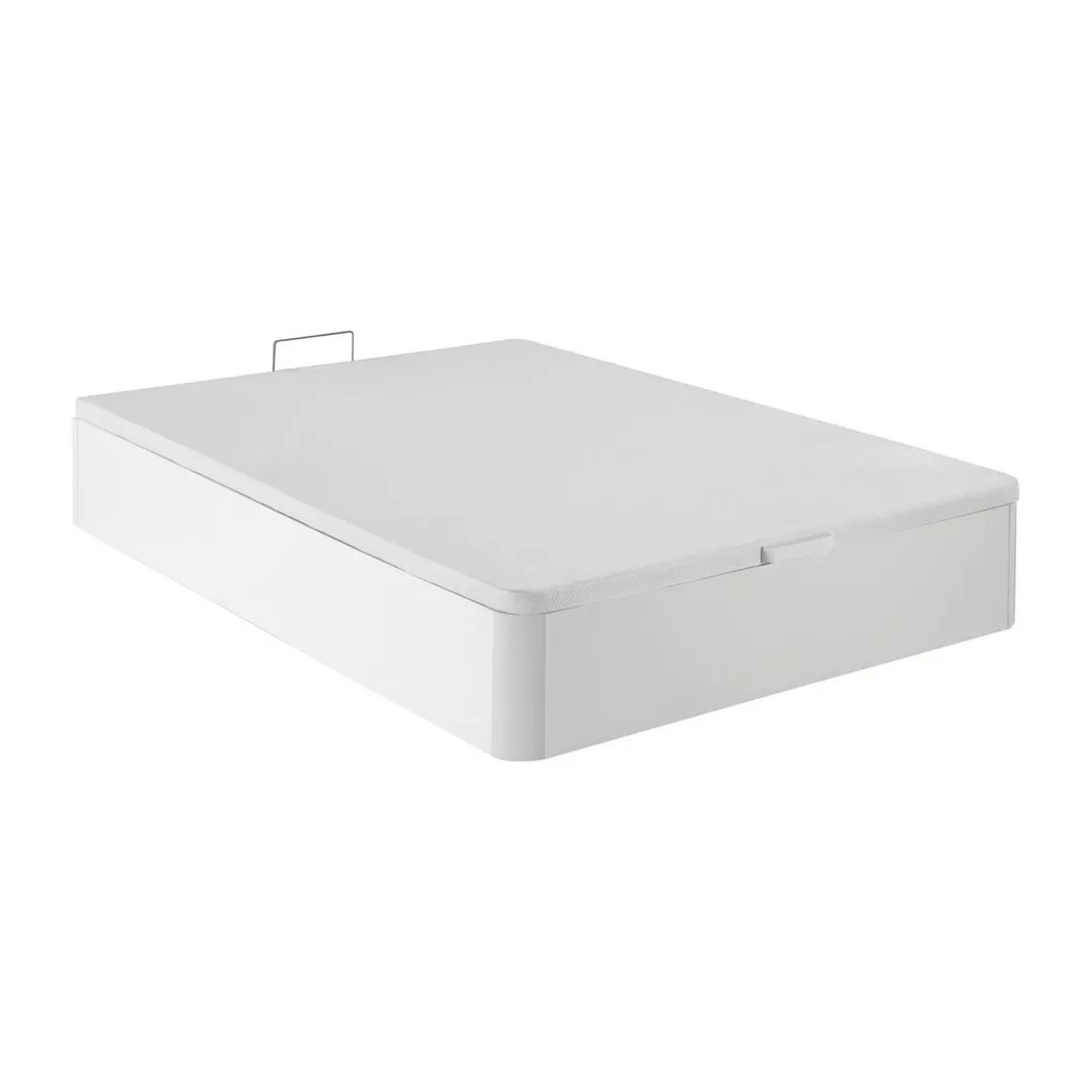 DREAMEA PLAY - Sommier coffre HESTIA de  mat, 160X200CM, Blanc