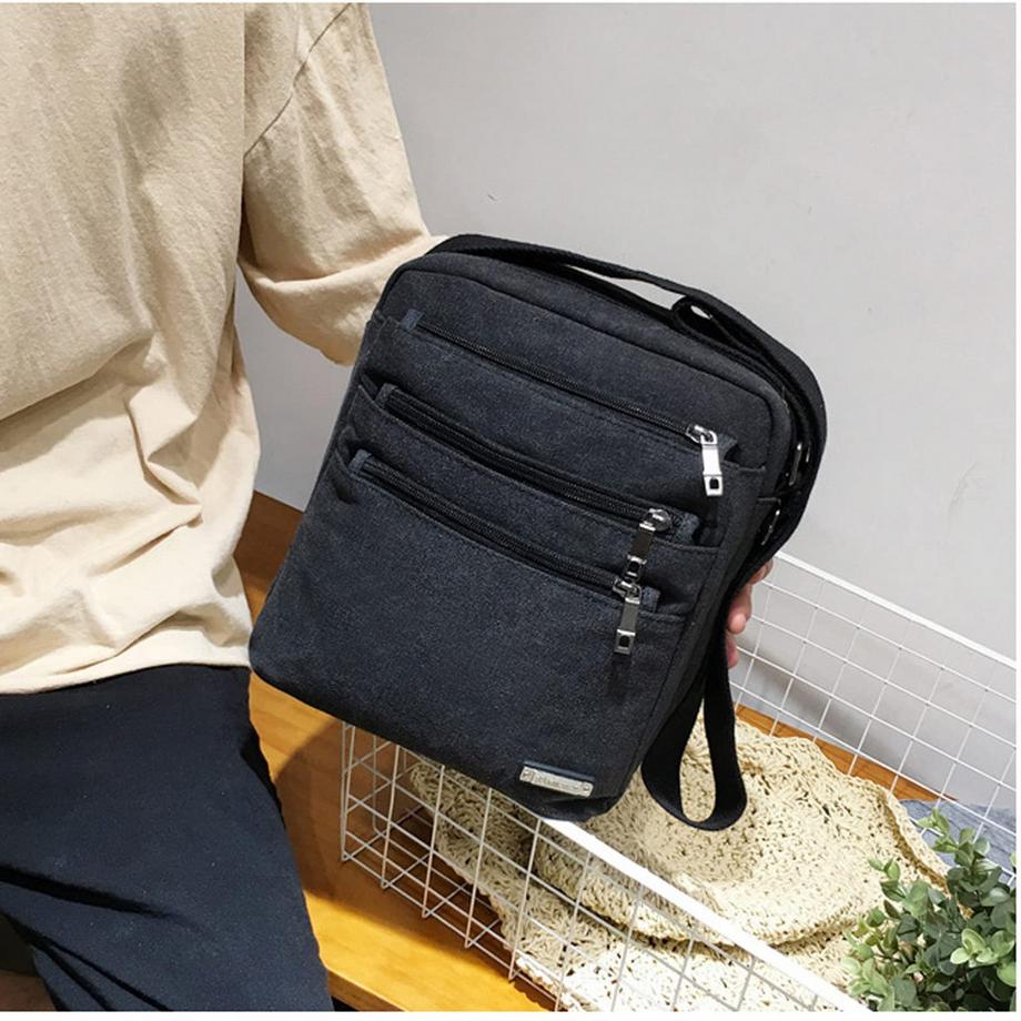 Only-bags.store Kleine Canvas Vintage Umhängetasche  