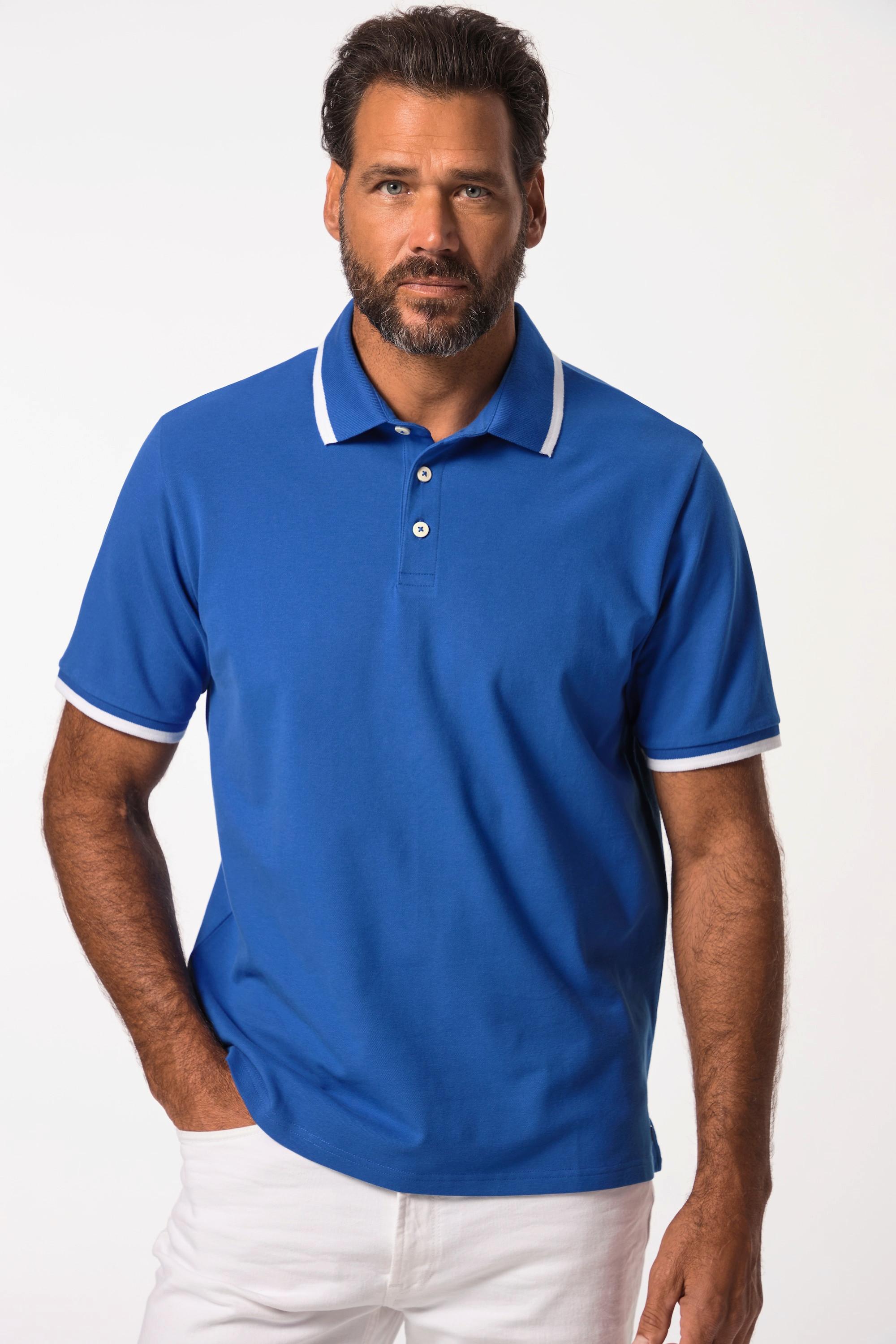 JP1880  Polo avec technologie FLEXNAMIC®. Manches courtes et rayures contrastantes - jusqu'au 8 XL 