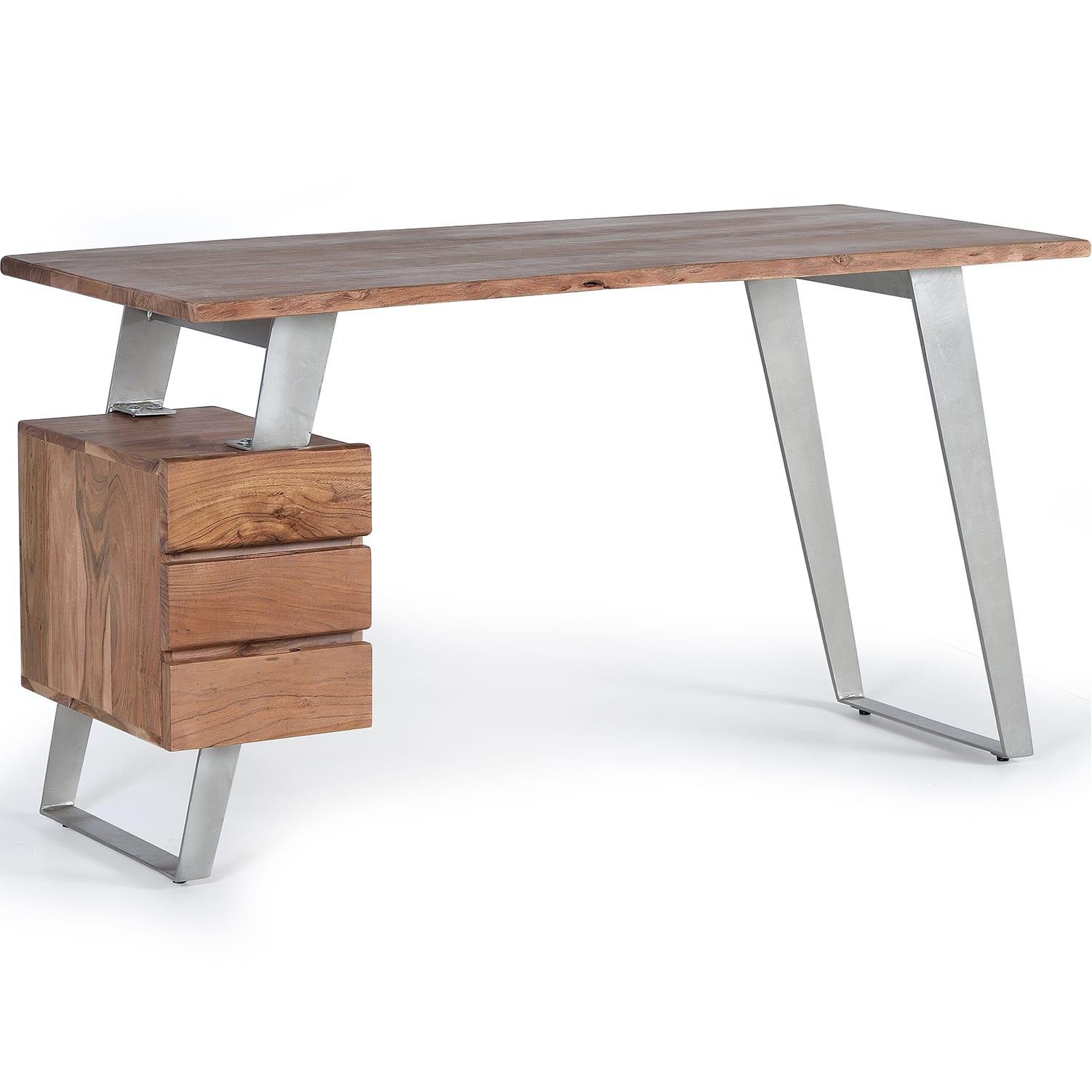 mutoni Bureau en bois d'acacia naturel 147  