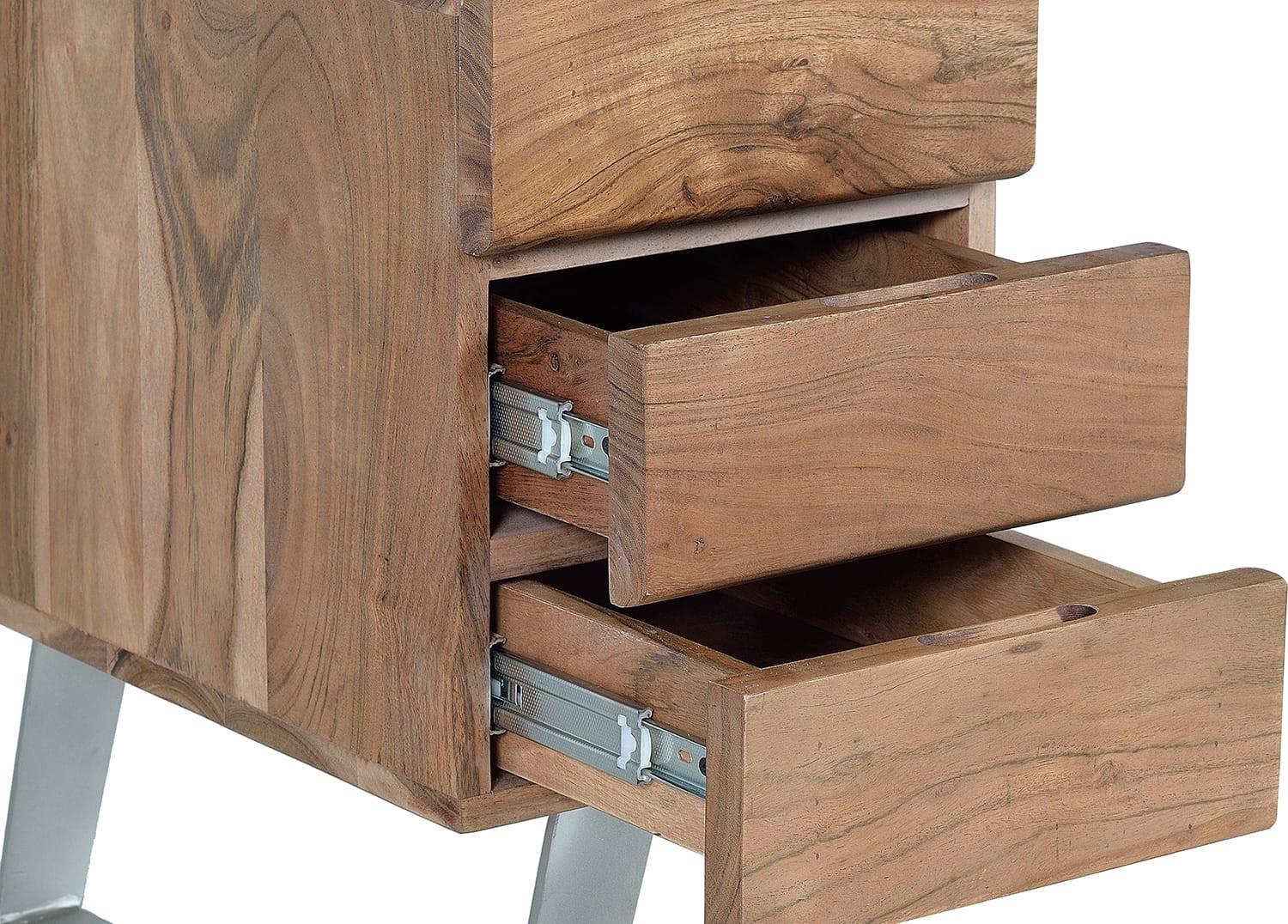 mutoni Bureau en bois d'acacia naturel 147  