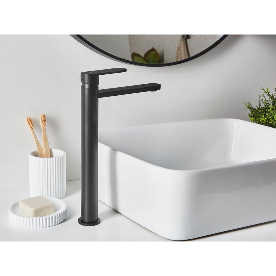 Beliani Miscelatore per lavabo alto en Ottone  COLHUE  
