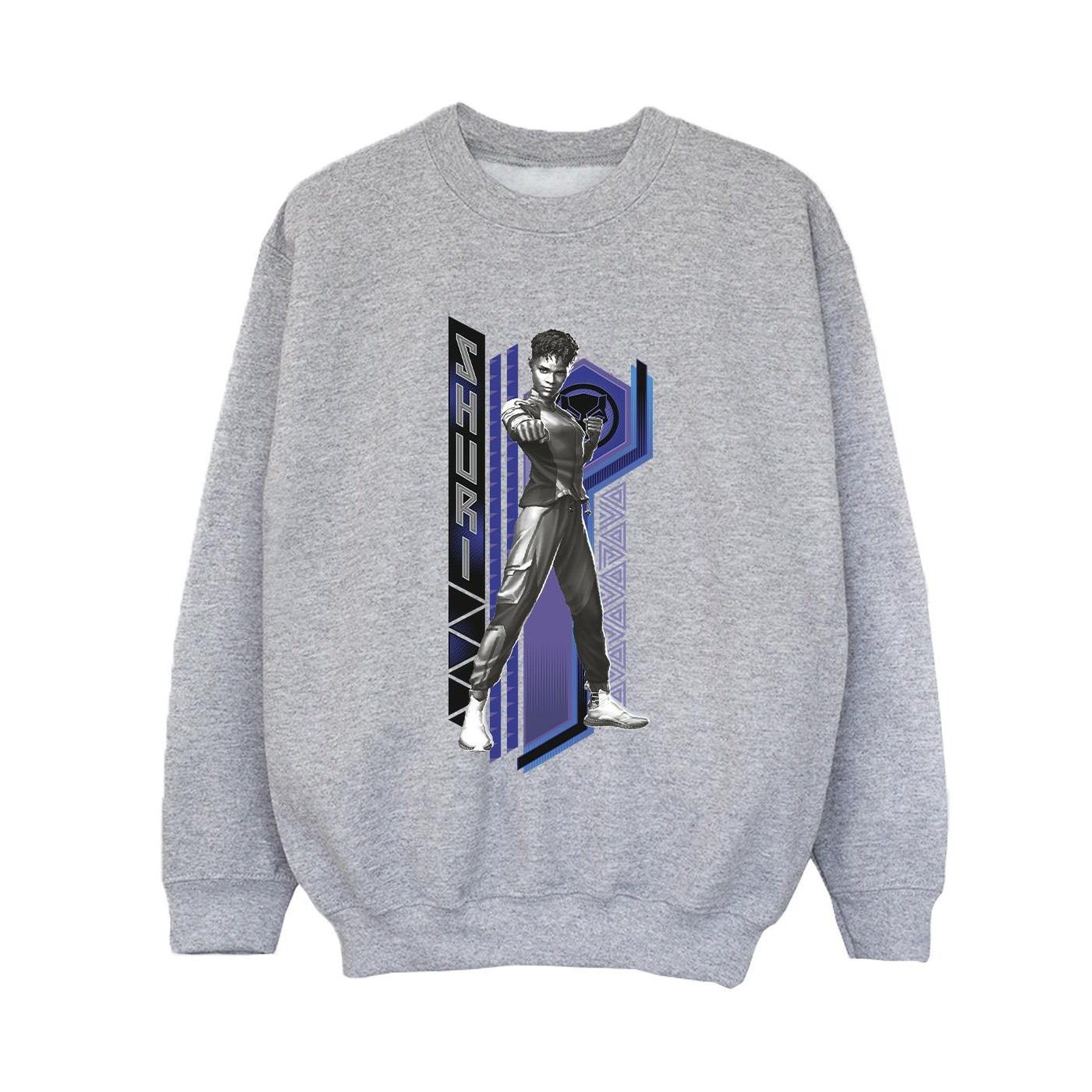 Image of Black Panther Wakanda Forever Shuri Pose Sweatshirt Jungen Grau 104