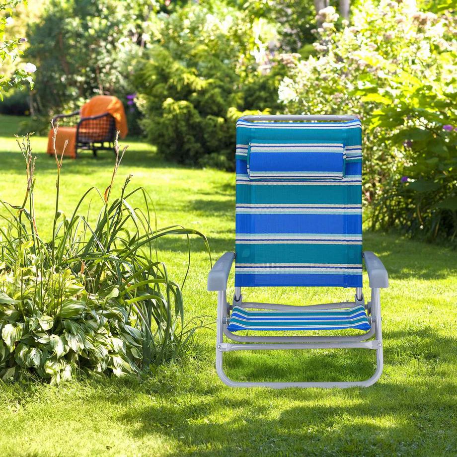 B2X Messingstuhl mit Nackenkissen - klappbar  