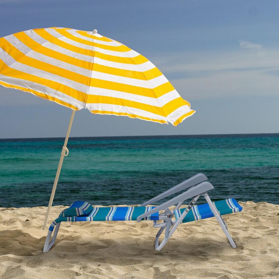 B2X Messingstuhl mit Nackenkissen - klappbar  