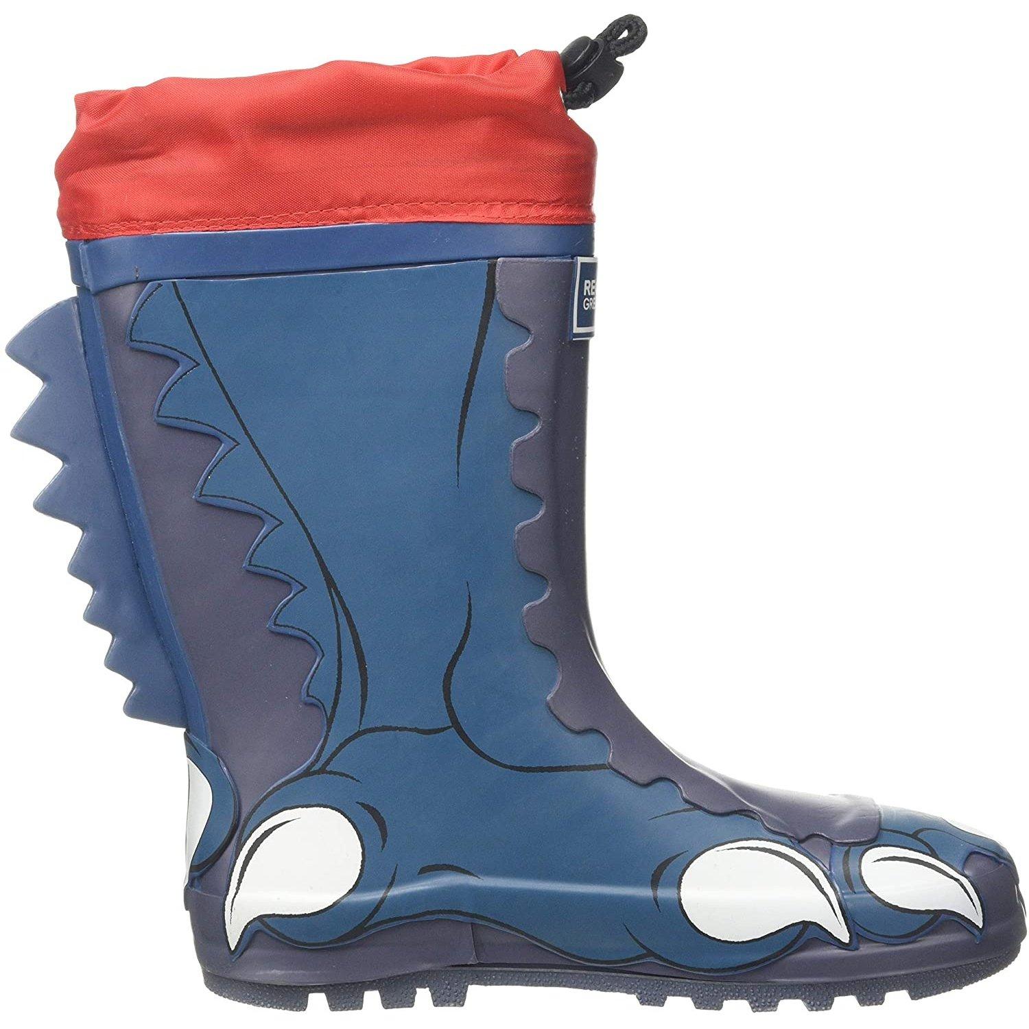 Image of Mudplay Dinosaurier Gummistiefel Unisex Blau 30