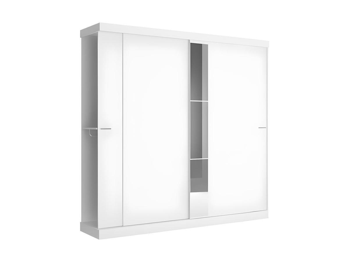 Vente-unique Armoire ADALRIK 2 portes coulissantes Avec miroir 1  