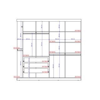 Vente-unique Armoire ADALRIK 2 portes coulissantes Avec miroir 1  