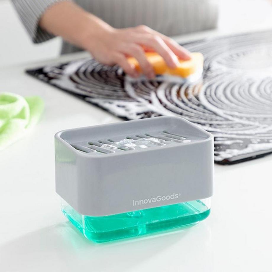 InnovaGoods Distributeur de détergent pour éponge de cuisine  