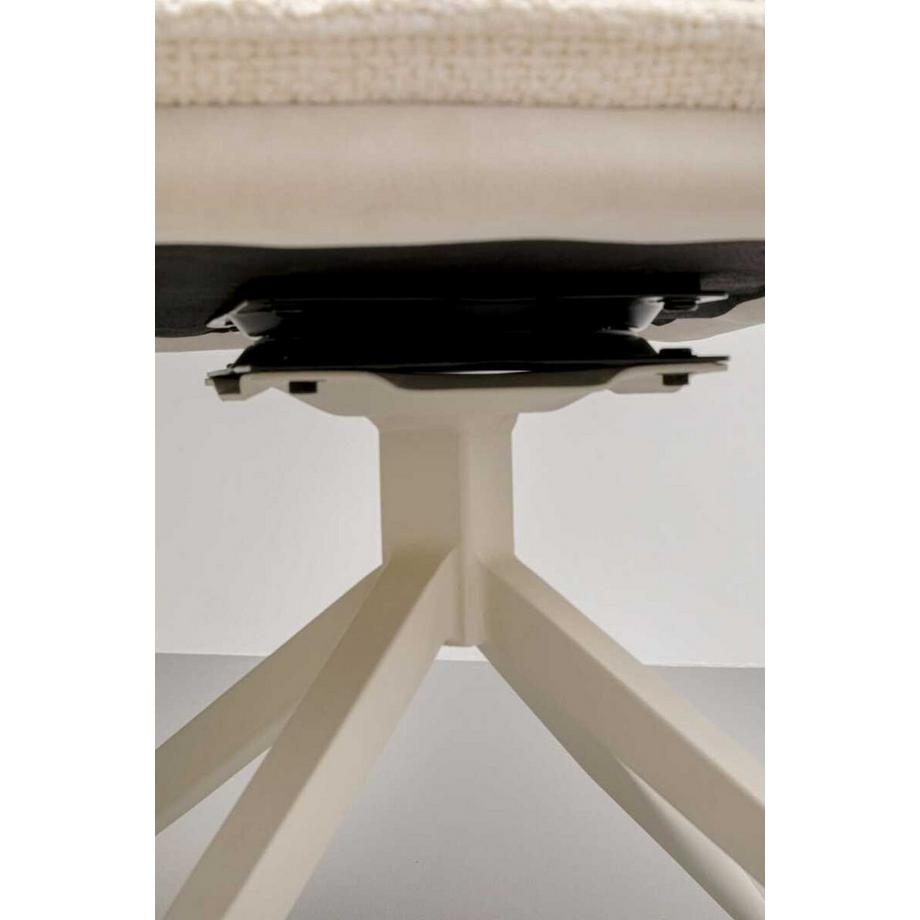 KARE Design Drehstuhl Hilla weiss  