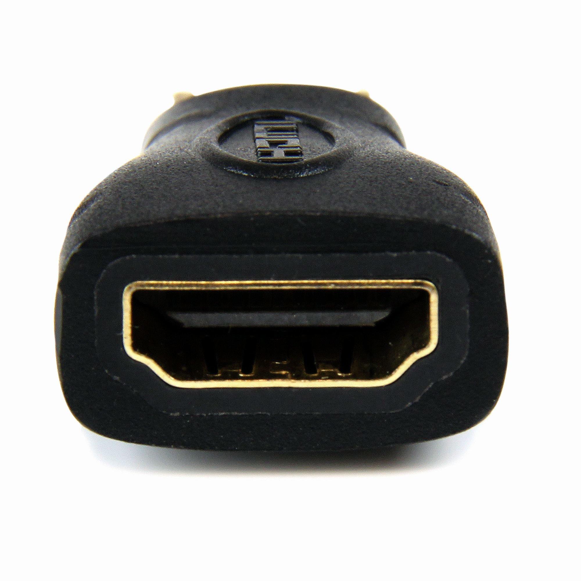 STARTECH.COM  StarTech.com Adaptateur Mini HDMI vers HDMI - Convertisseur HDMI Haute Vitesse 4K - Adaptateur HDMI Haut Débit Ultra HD 4K 30Hz - HDMI 1.4 - Connecteurs Plaqués Or - Noir 