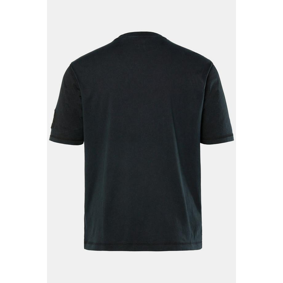 JP1880 T-Shirt Halbarm Vintage-Look mit Badges und Stick  