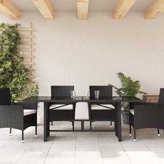 VidaXL Table de jardin rotin synthétique  