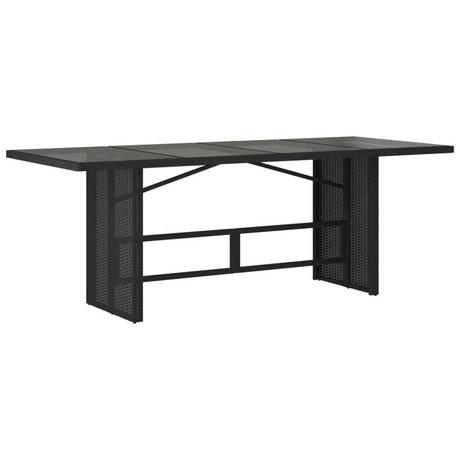 VidaXL Table de jardin rotin synthétique  