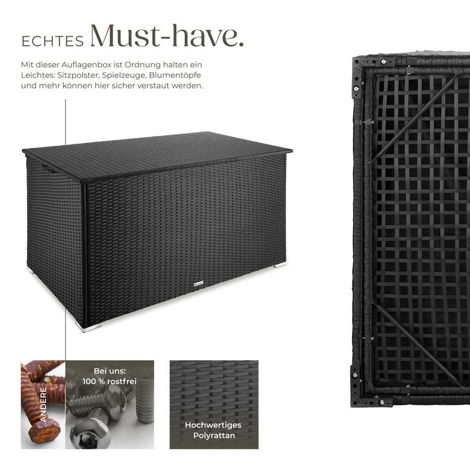 Tectake Auflagenbox mit Aluminiumgestell Oslo  