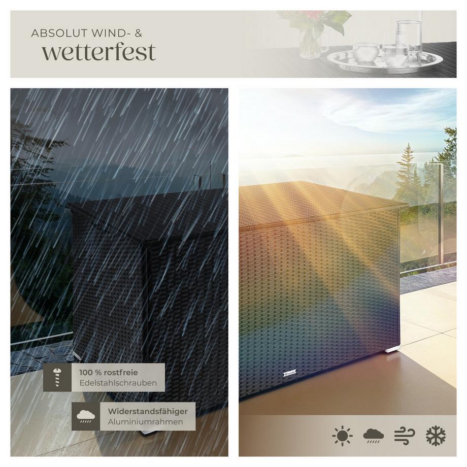 Tectake Auflagenbox mit Aluminiumgestell Oslo  