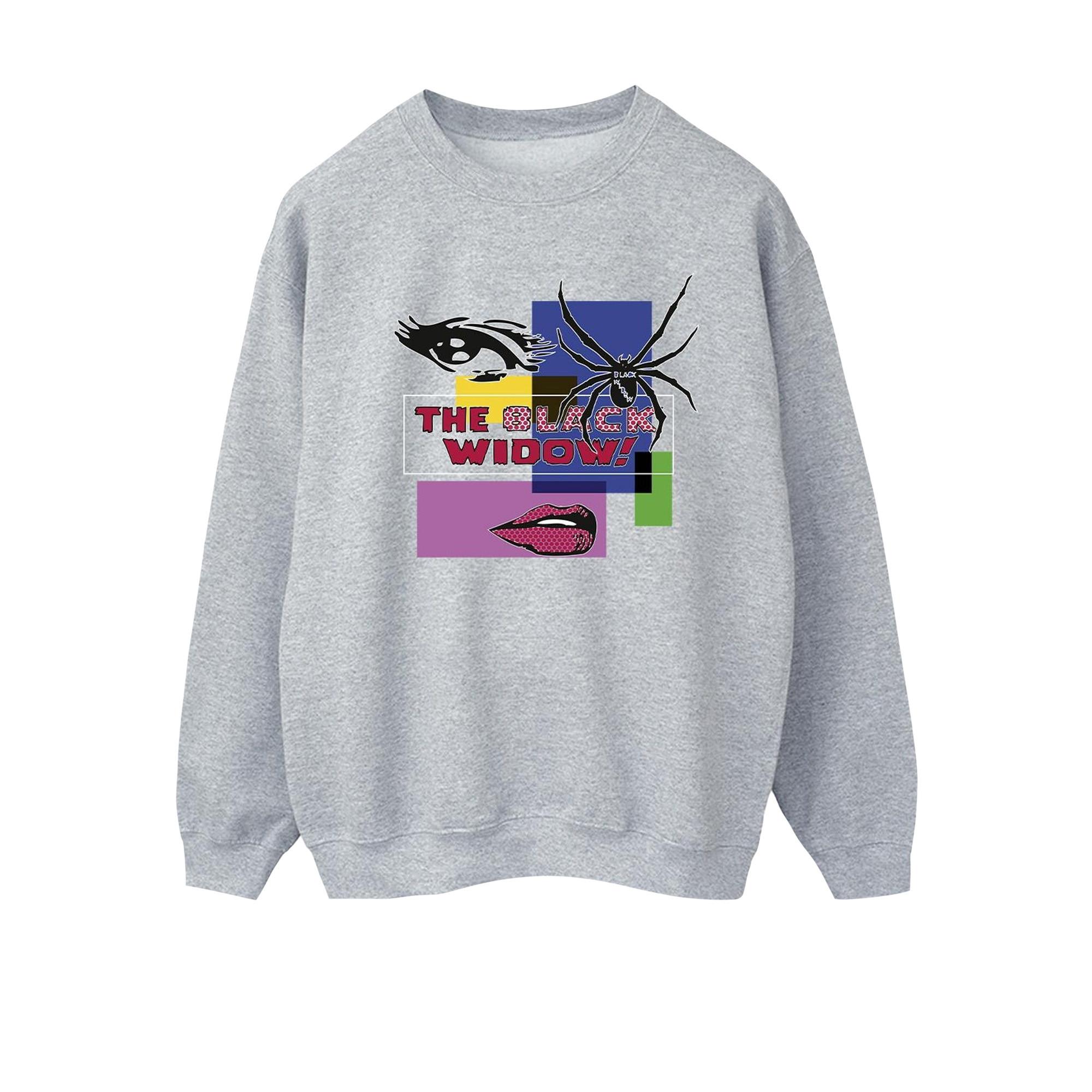 Image of Black Widow Pop Art Sweatshirt Damen Grau XL