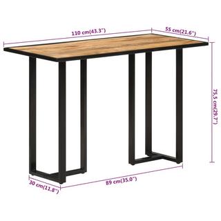 VidaXL Table à manger bois  