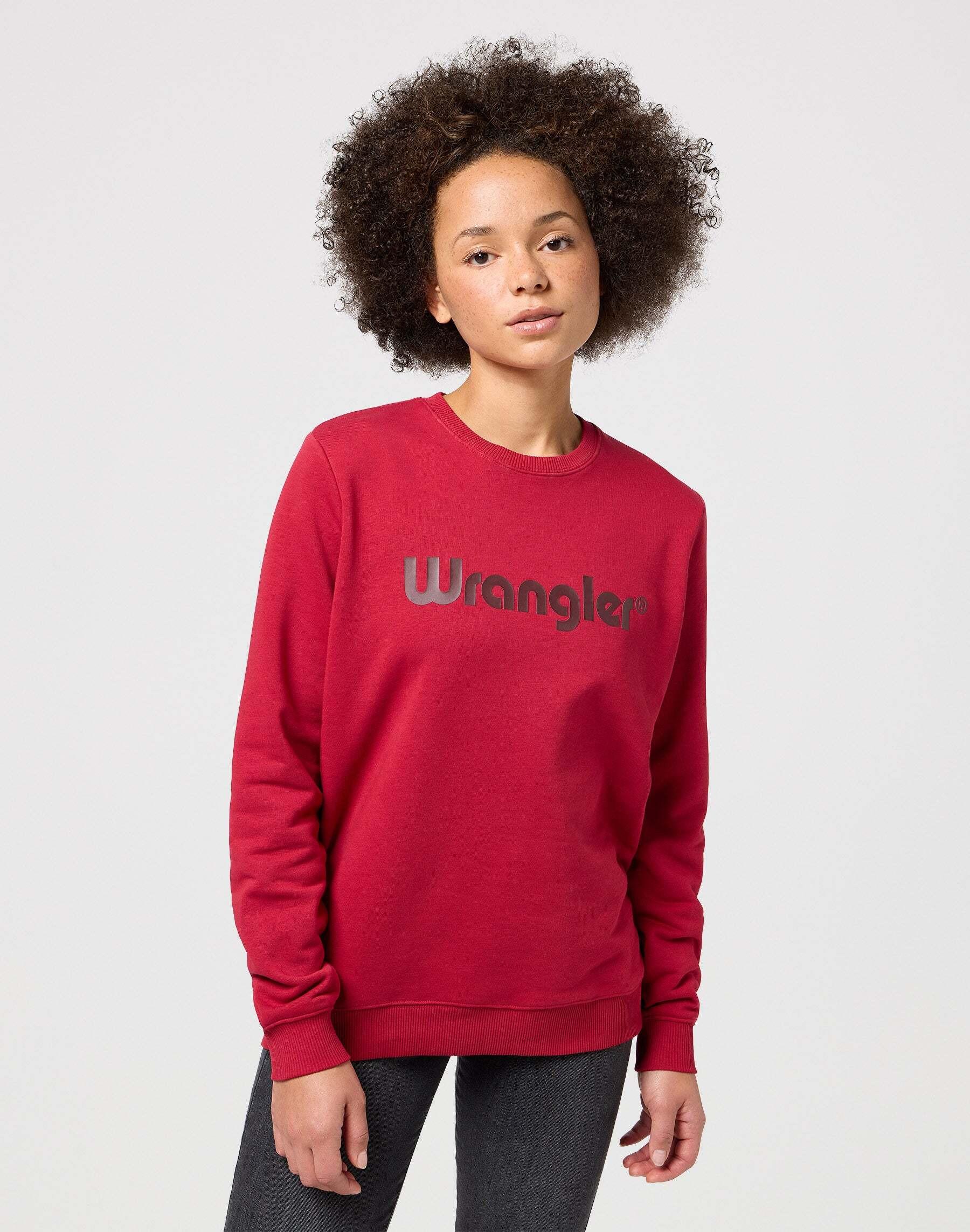Image of Sweatshirts Crew Sweatshirt Damen Rot Bunt M