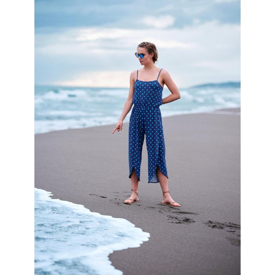 Lisca Linosa Polka Dot Pantacourt Jumpsuit  