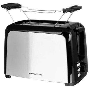 Toaster mit Brötchenaufsatz Schwarz