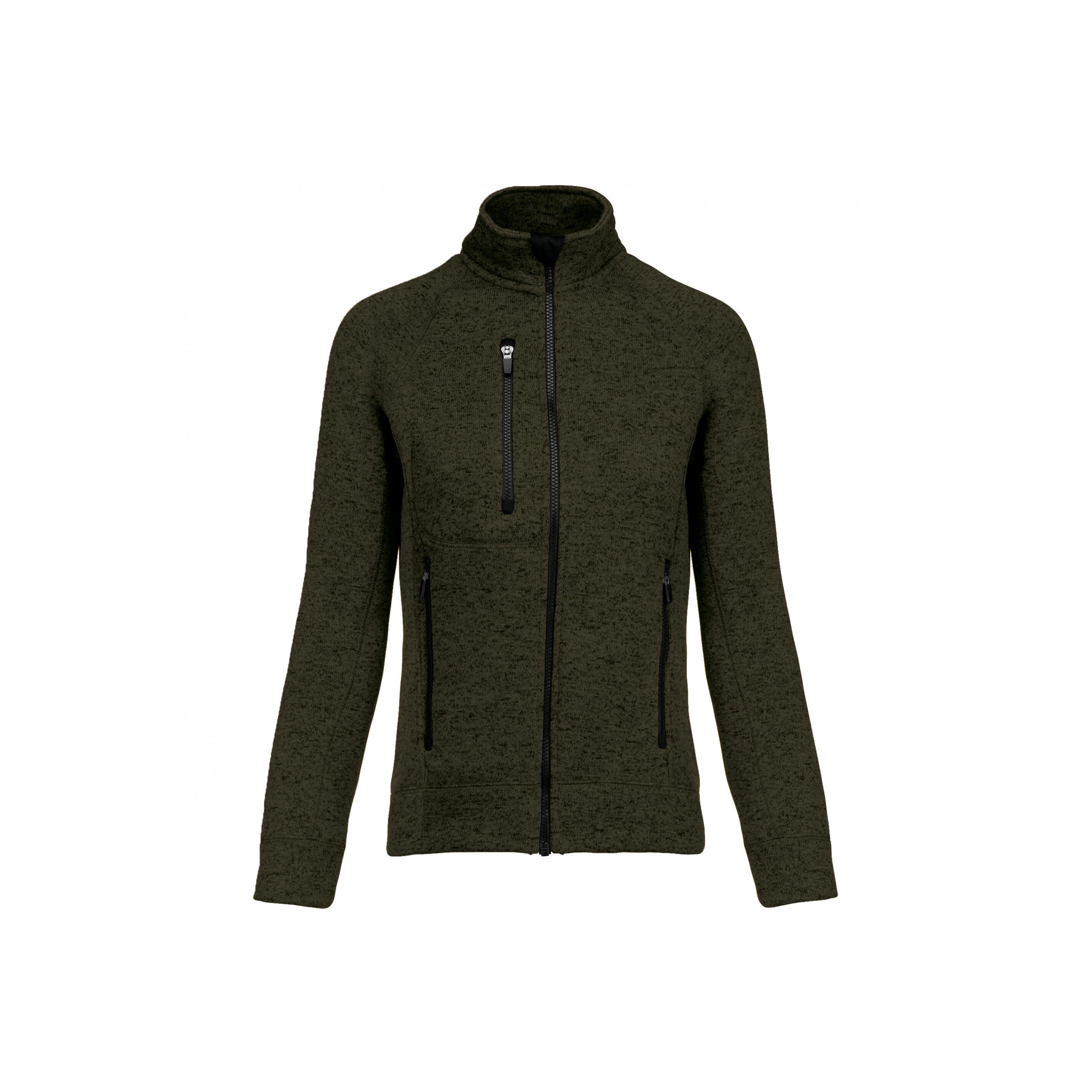 Image of Jacke Mit Reißverschluss, Meliert, Frau Unisex XXL