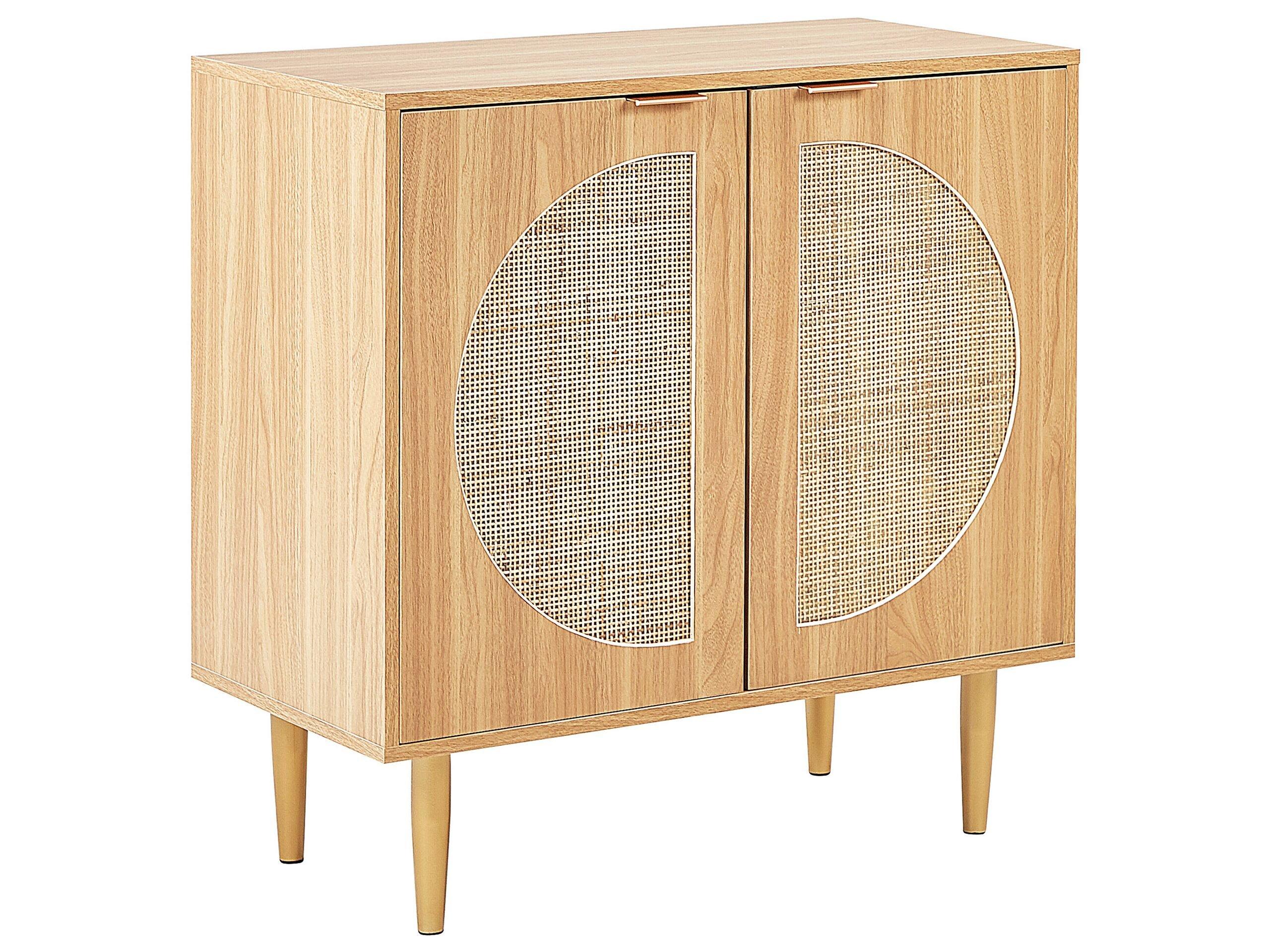Image of Sideboard mit 2 Türen aus Rattan Boho POTOSI Sideboard mit 2 Türen aus Rattan Boho POTOSI