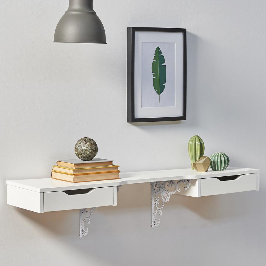 Northix Set di staffe per mensole, design vintage  