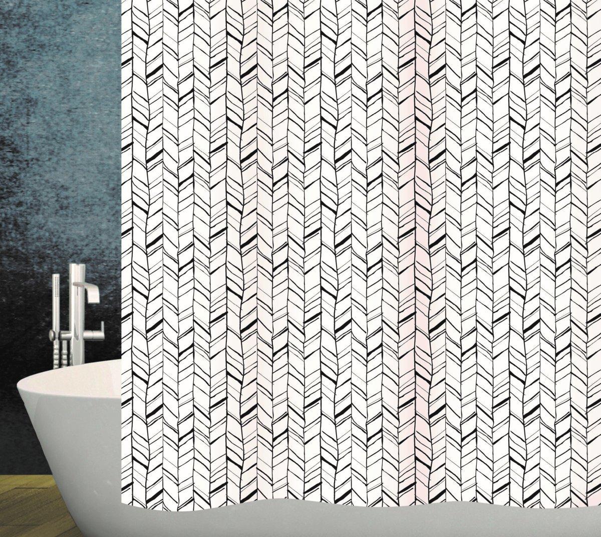 diaqua Duschvorhang Textil Chevron  