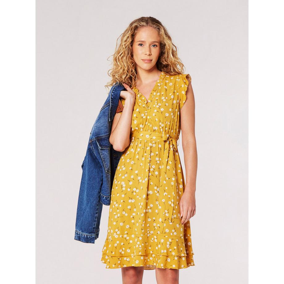 APRICOT Gänseblümchen Print Minikleid  