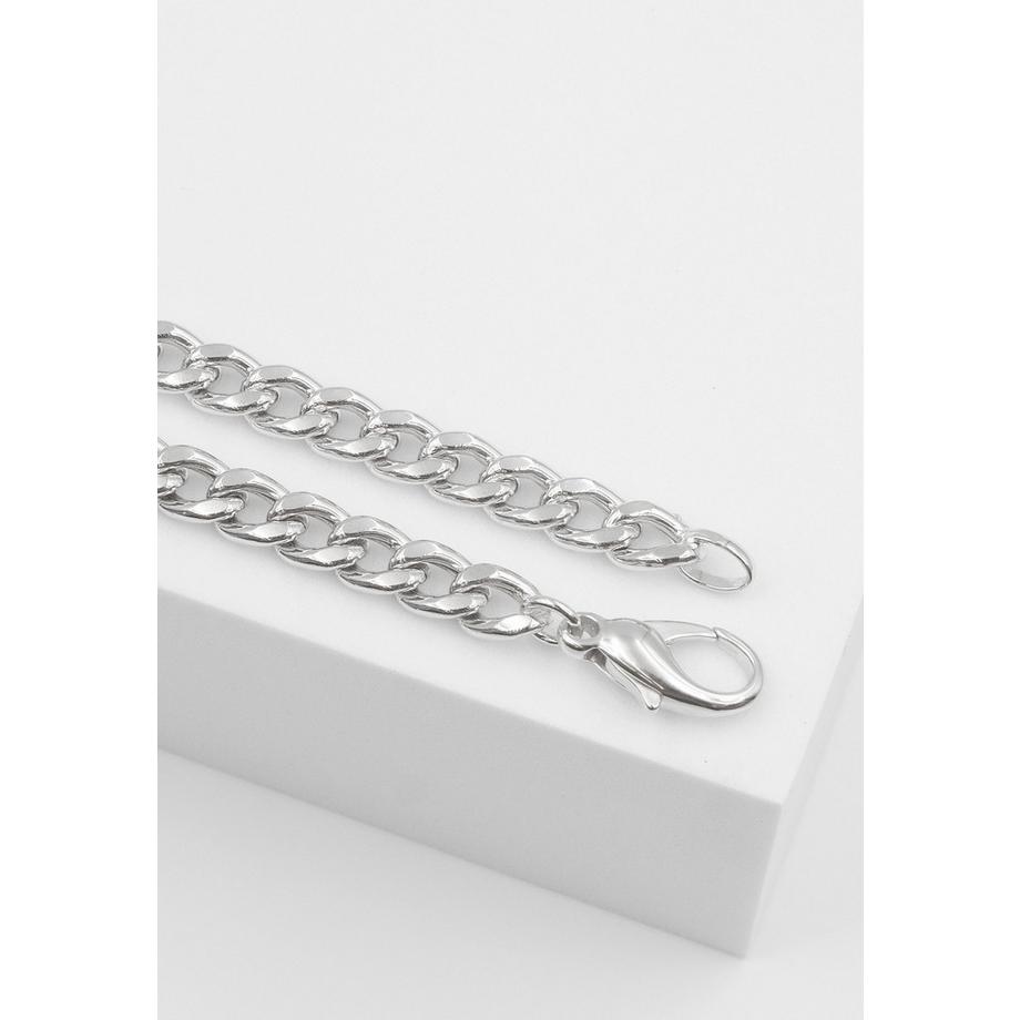 MUAU Schmuck  Bracelet réservoir en or blanc 750, 6mm, 21cm 