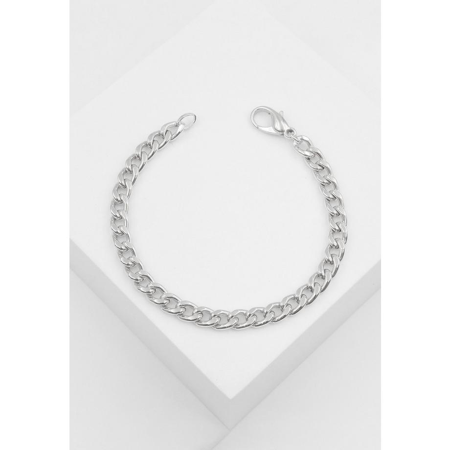 MUAU Schmuck  Bracelet réservoir en or blanc 750, 6mm, 21cm 