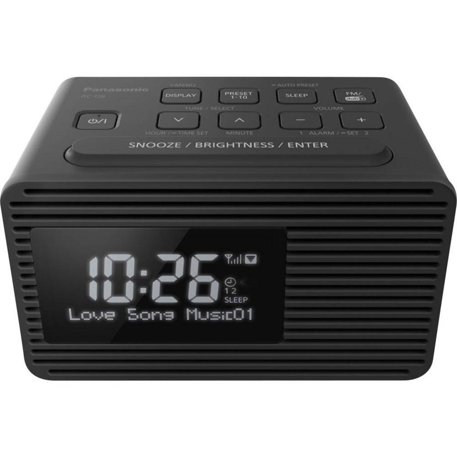 Panasonic  Radiowecker DAB+ (USB Ladefunktion, Snooze-Taste, Sleeptimer, Favoritentaste) 