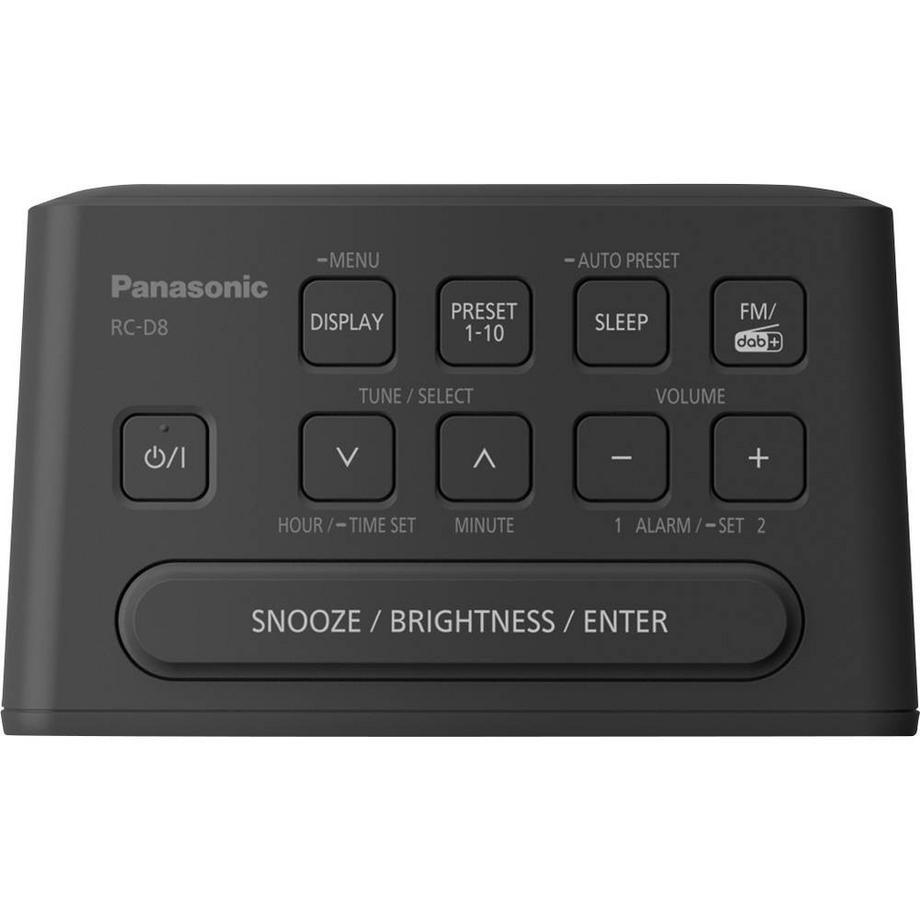 Panasonic  Radiowecker DAB+ (USB Ladefunktion, Snooze-Taste, Sleeptimer, Favoritentaste) 