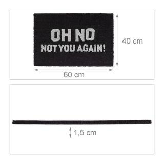 B2X Fußmatte aus Kokosfaser "Oh No ..."  