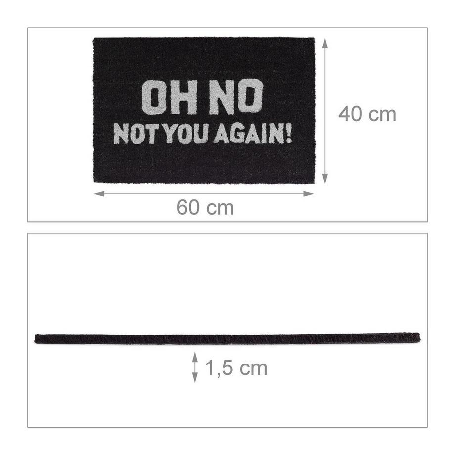 B2X Fußmatte aus Kokosfaser "Oh No ..."  