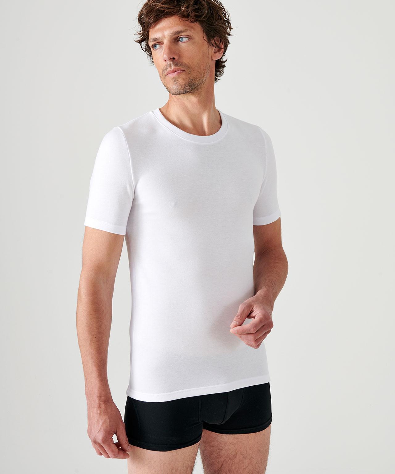 Image of T-shirt, Wärmegrad Medium 3. Herren Weiss 3XL