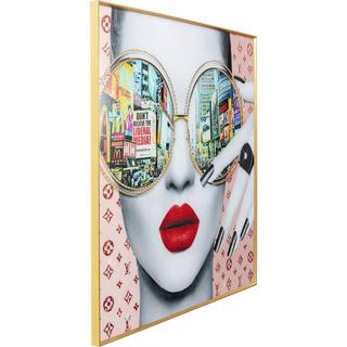 KARE Design Quadro incorniciato Vista su Times Square 120x120  