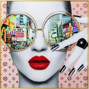 Tableau encadré Times Square View 120x120