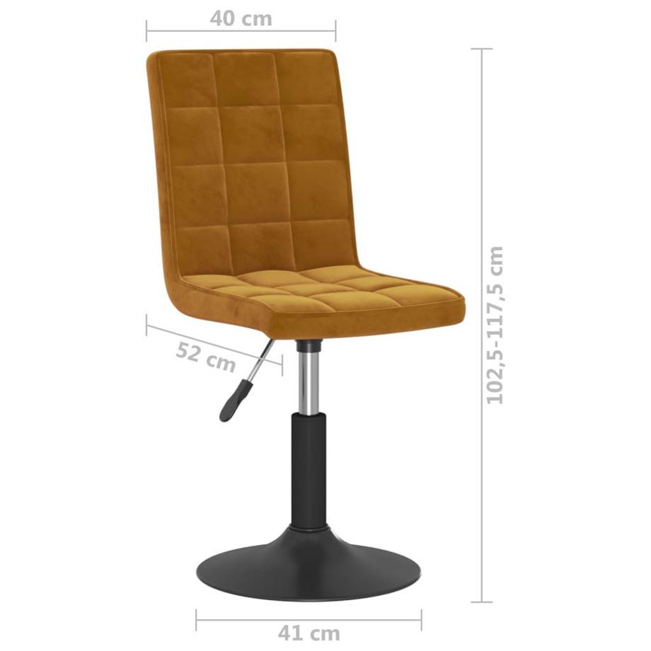VidaXL Chaise de salle à manger velours  