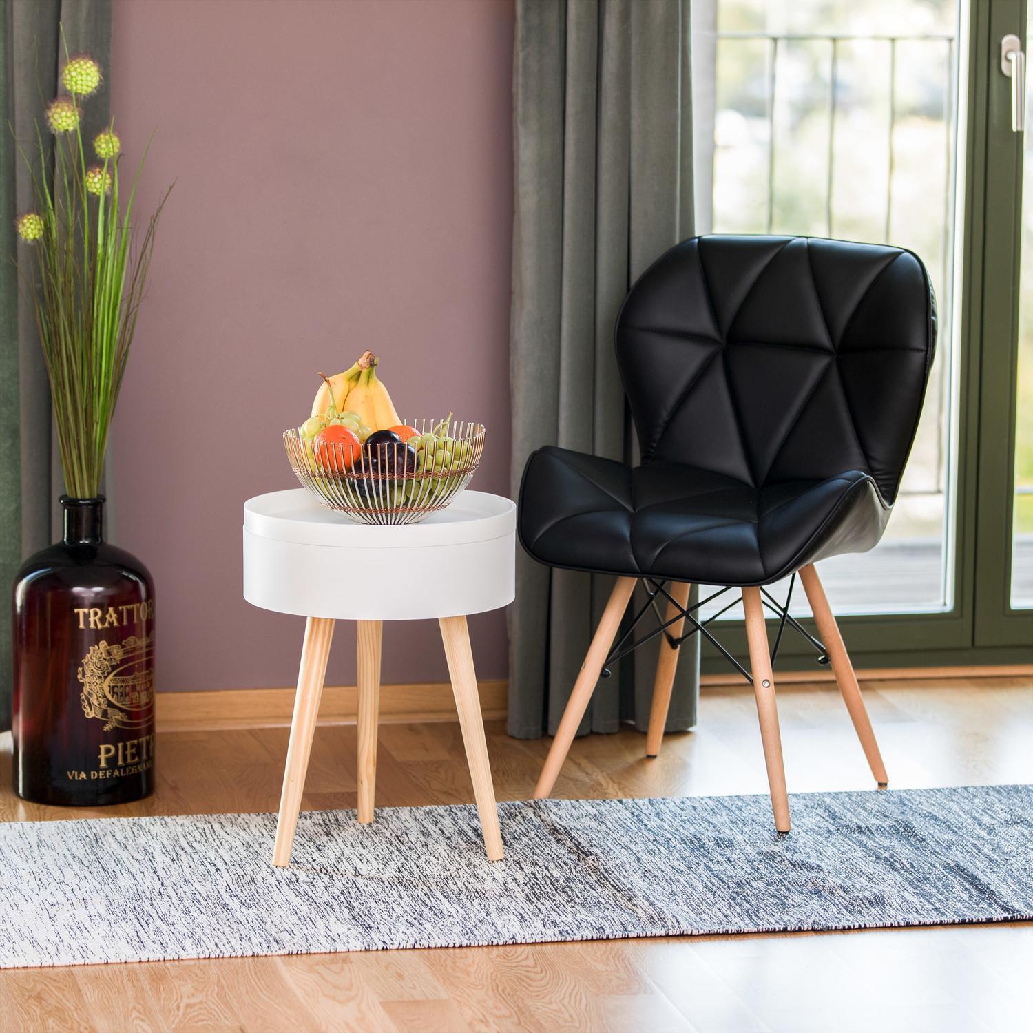 Northio Table d'appoint ronde  