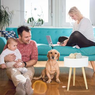 Northio Table d'appoint ronde  