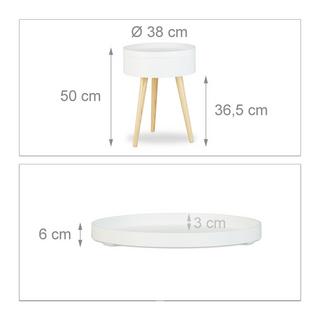 Northio Table d'appoint ronde  