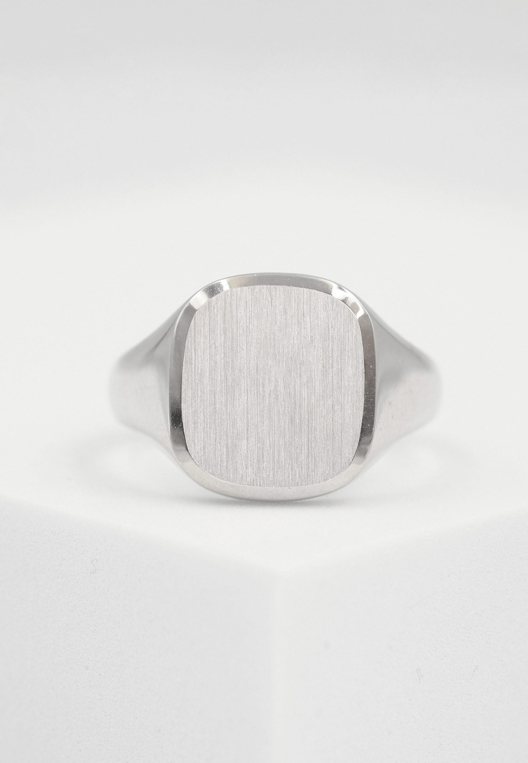 MUAU Schmuck  Bague Chevalière en argent 925 