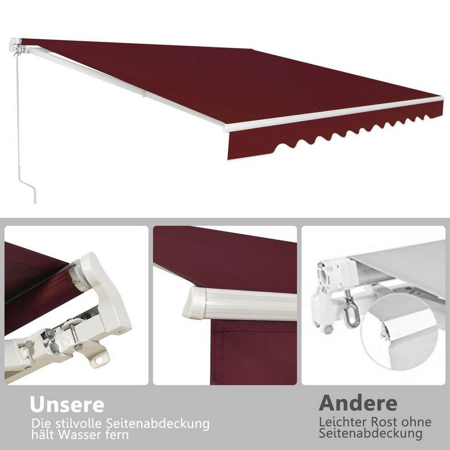 Northix Einziehbare Terrassenmarkise  