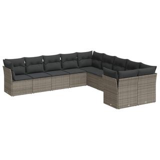 VidaXL set divano da giardino Polirattan  