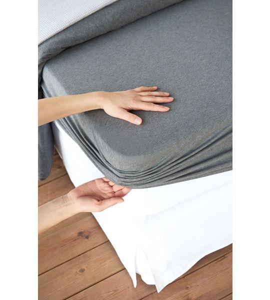 Image of Melange Feinjersey Fixleintuch Melange Feinjersey Fixleintuch