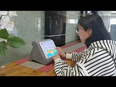 Orange Donkey  Orange Esel - Tablet-Kissen - Schwarz 