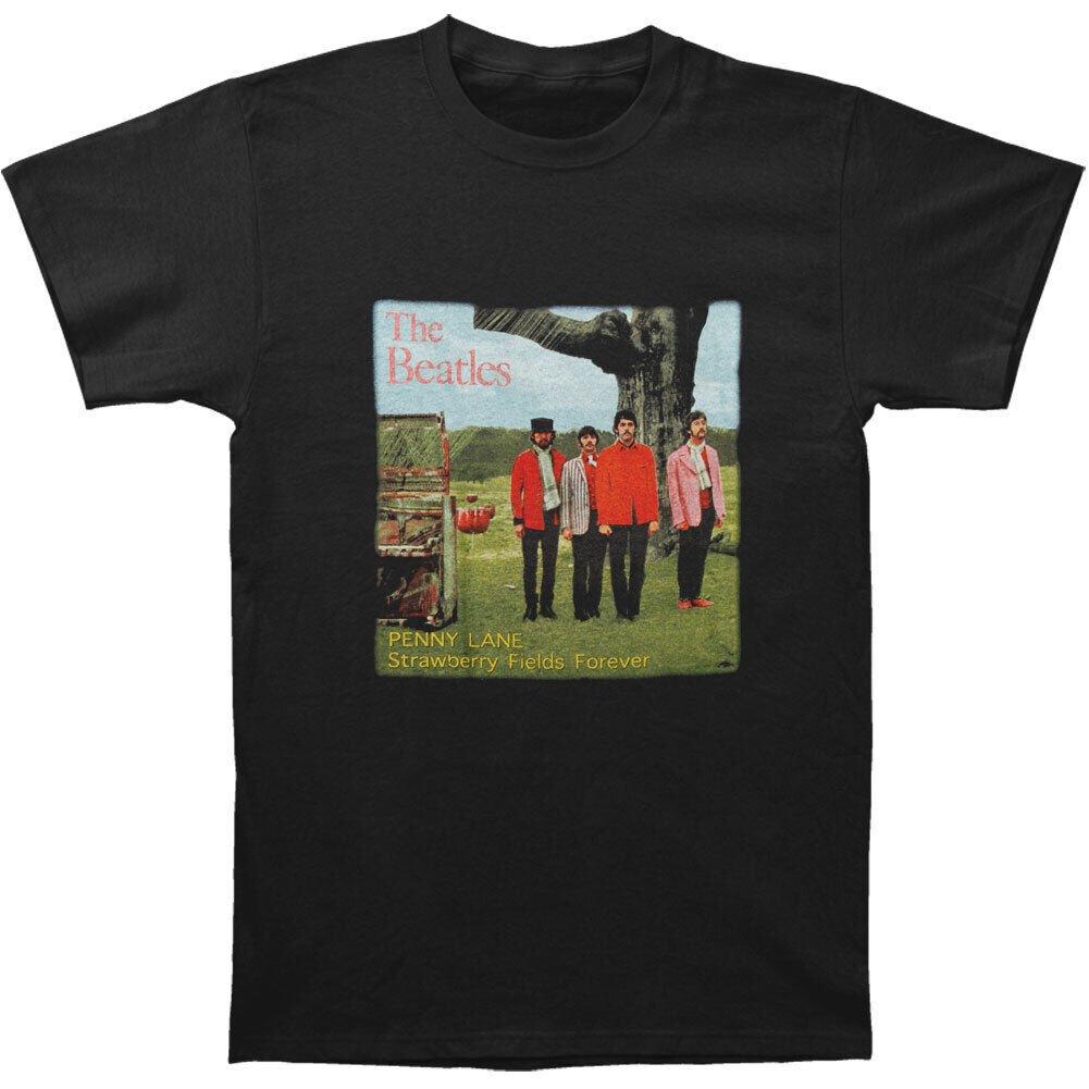 Image of Strawberry Fields Forever Tshirt Damen Schwarz XXL