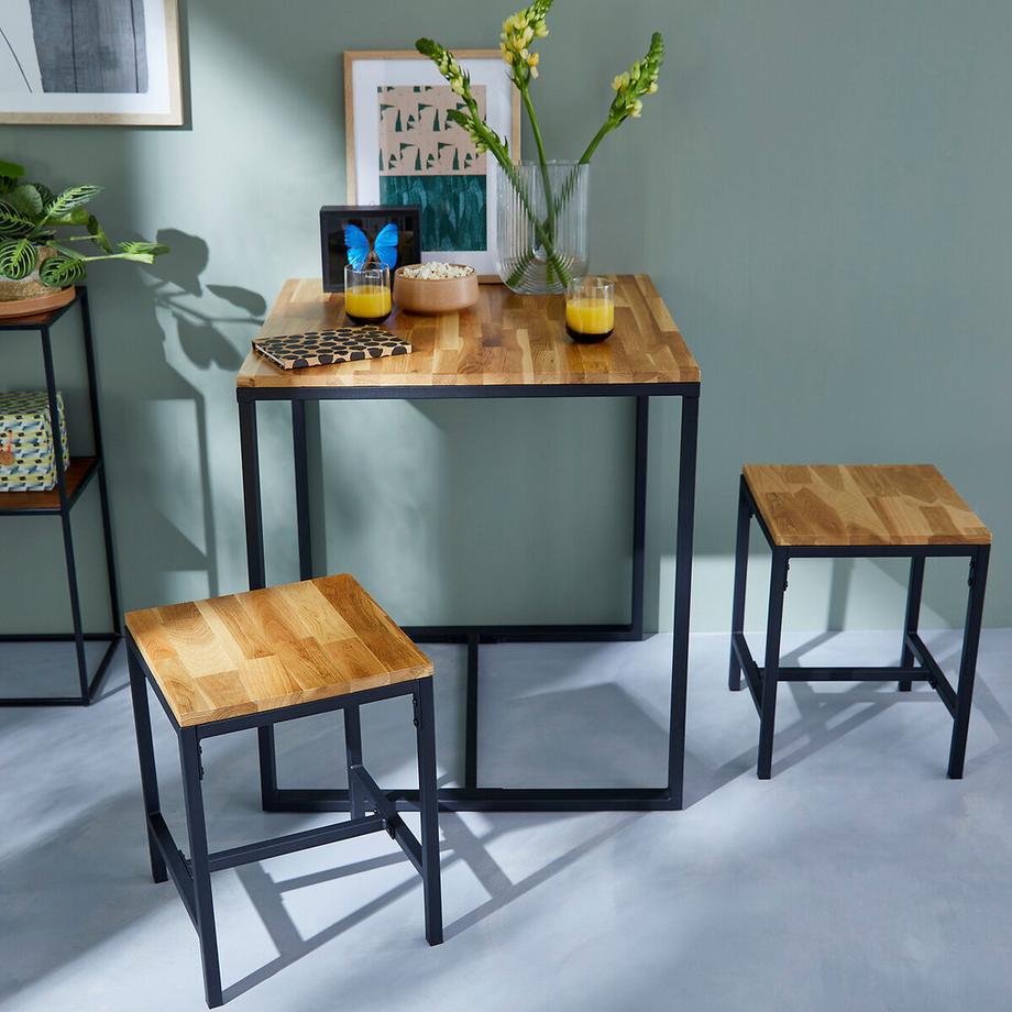 La Redoute Intérieurs Satz mit 2 Hockern  